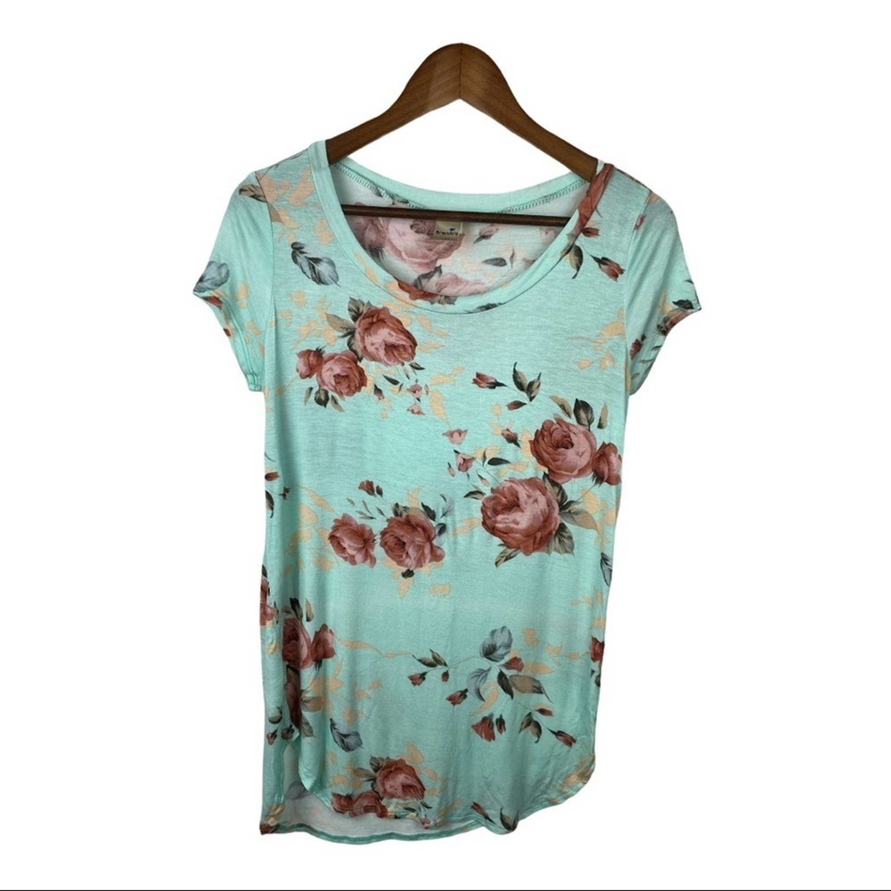 Mint Rose Top Size Small